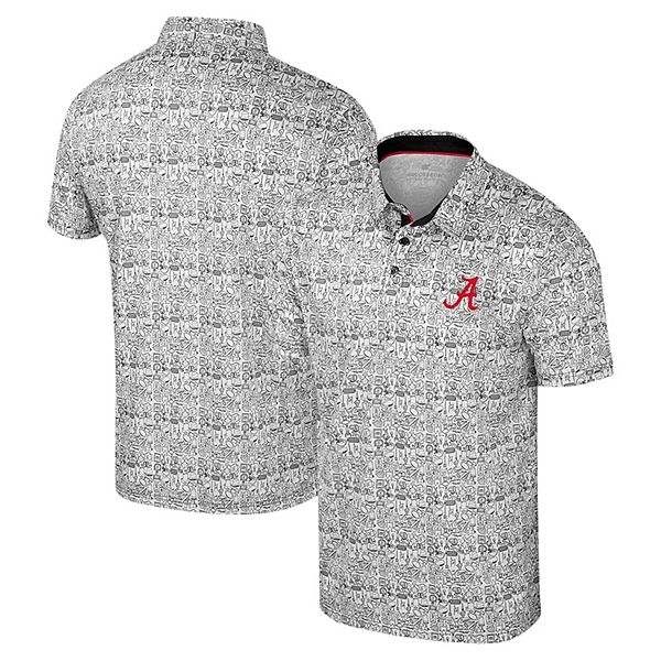 Мужская белая футболка Polo Alabama Crimson Tide Big & Tall It's Time! Allover Printed Colosseum
Мужская белая футболка Polo Alabama Crimson Tide Big & Tall It's Time! Allover Printed Colosseum