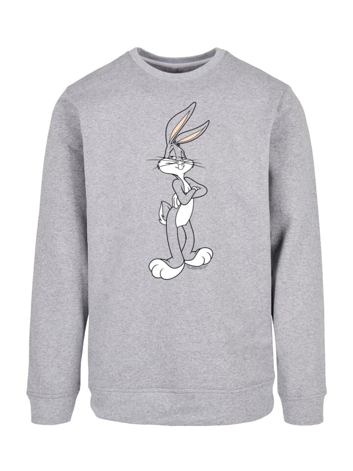 Пуловер F4NT4STIC Sweatshirt Looney Tunes Bugs Bunny Crossed Arms, пестрый серый 
Пуловер F4NT4STIC Sweatshirt Looney Tunes Bugs Bunny Crossed Arms, пестрый серый