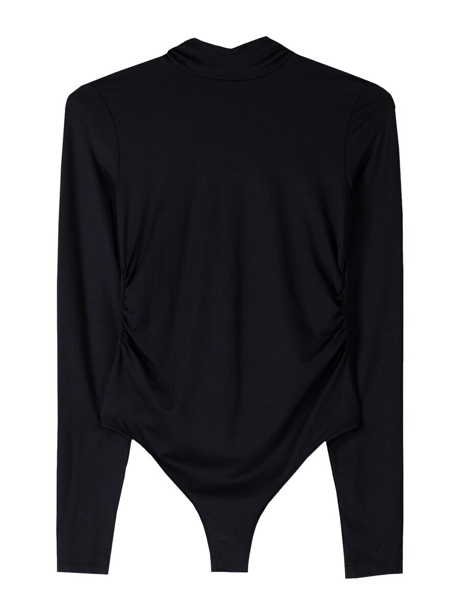 Классический топ Bershka Shirt Bodysuit, черный
Классический топ Bershka Shirt Bodysuit, черный