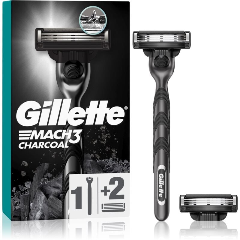 Бритва Gillette Mach3 Charcoal + сменные лезвия 2 шт
Бритва Gillette Mach3 Charcoal + сменные лезвия 2 шт