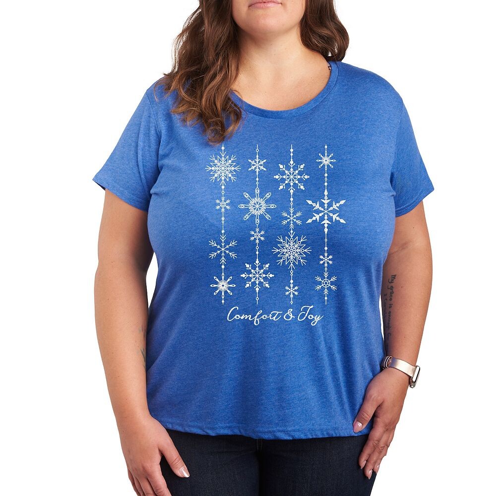 Футболка размера плюс Comfort & Joy Snow с рождественским рисунком Licensed Character, цвет Heather Royal Blue
Футболка размера плюс Comfort & Joy Snow с рождественским рисунком Licensed Character, цвет Heather Royal Blue