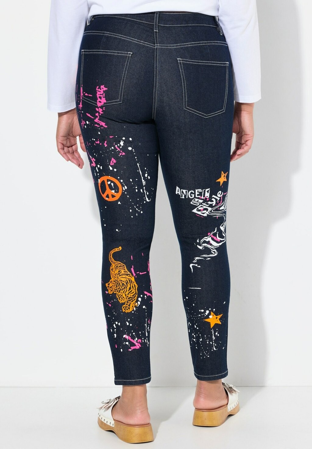 Джинсы облегающие Angel of Style, темно-синий деним
Джинсы облегающие Angel of Style, темно-синий деним