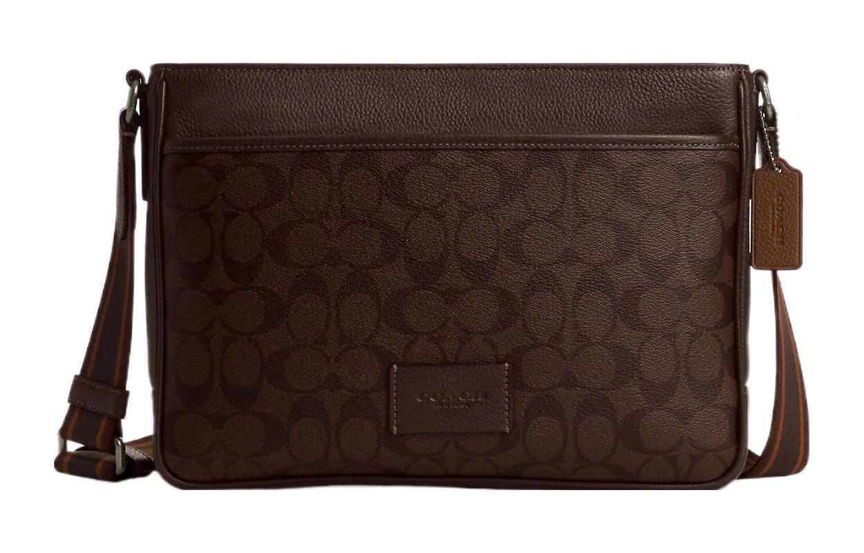 COACH Canvas With Leather Shoulder Bag, Crossbody Bag Large Men's Bronze
COACH Canvas With Leather Shoulder Bag, Crossbody Bag Large Men's Bronze