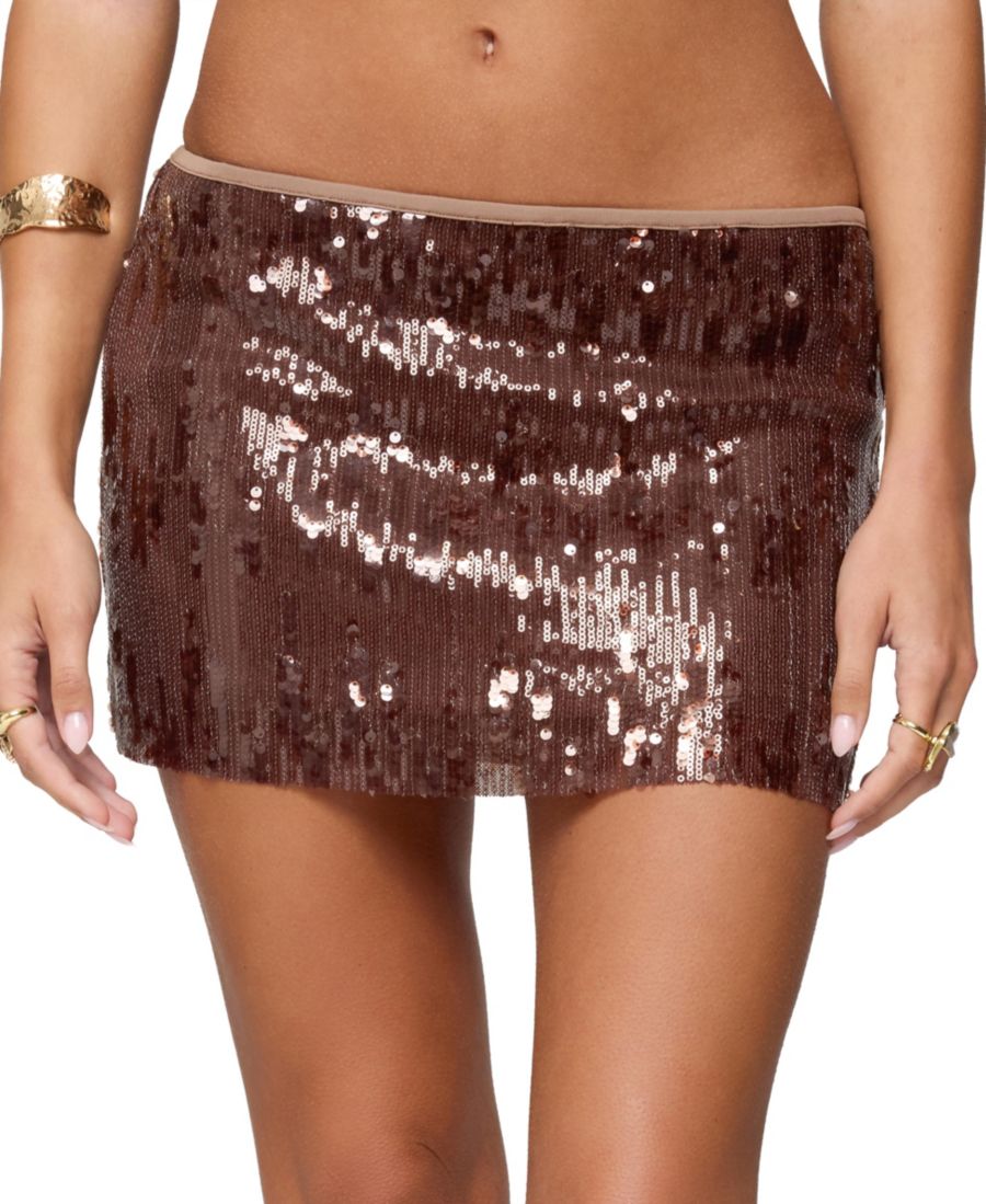 Женская мини-юбка Kaylee с пайетками Edikted, Brown
Женская мини-юбка Kaylee с пайетками Edikted, Brown