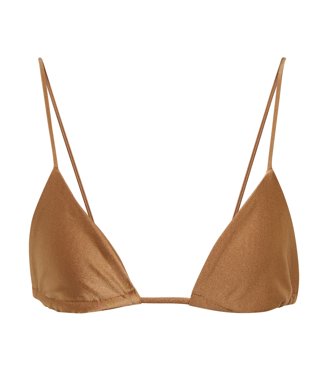 Через треугольный верх бикини Jade Swim, Sable Sheen 
Через треугольный верх бикини Jade Swim, Sable Sheen