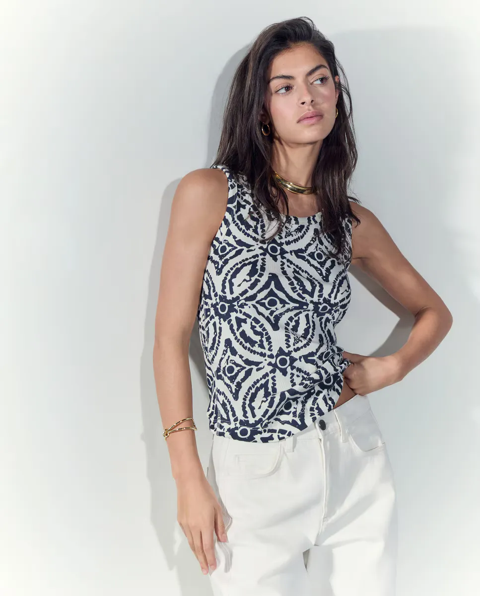 Женская футболка без рукавов однотонная Tintoretto, черный 
Женская футболка без рукавов однотонная Tintoretto, черный