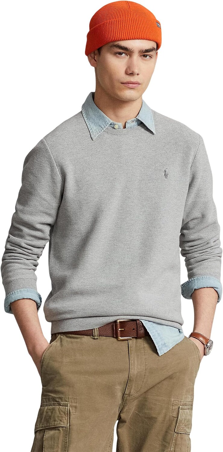 Текстурированный хлопковый свитер с круглым вырезом Polo Ralph Lauren, цвет Andover Heather
Текстурированный хлопковый свитер с круглым вырезом Polo Ralph Lauren, цвет Andover Heather