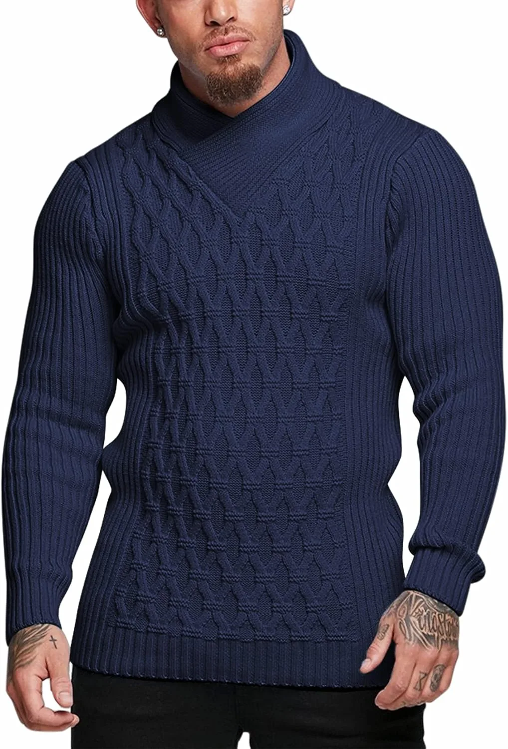 Свитер мужской COOFANDY с узором Diamond Knit
Свитер мужской COOFANDY с узором Diamond Knit