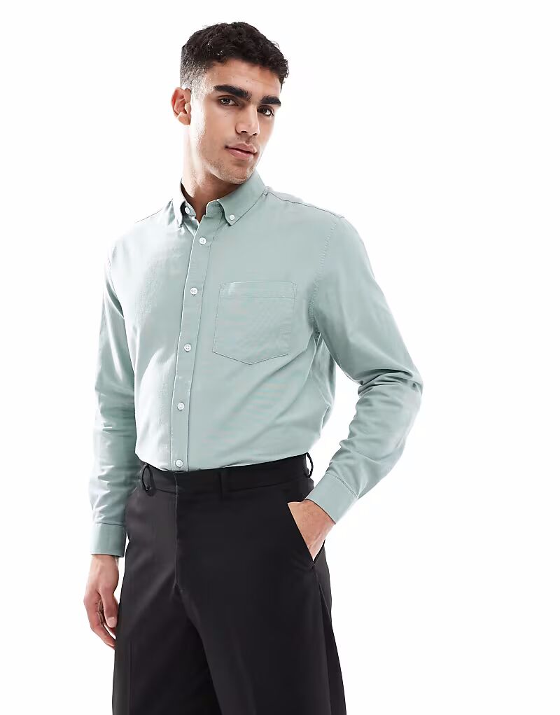 Рубашка оксфорд обычного кроя ASOS DESIGN зеленого цвета
Рубашка оксфорд обычного кроя ASOS DESIGN зеленого цвета