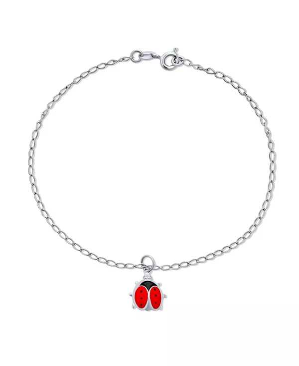 Браслет на лодыжку с подвеской в виде красной божьей коровки, стерлинговое серебро, 9,75 дюйма Bling Jewelry, red
Браслет на лодыжку с подвеской в виде красной божьей коровки, стерлинговое серебро, 9,75 дюйма Bling Jewelry, red