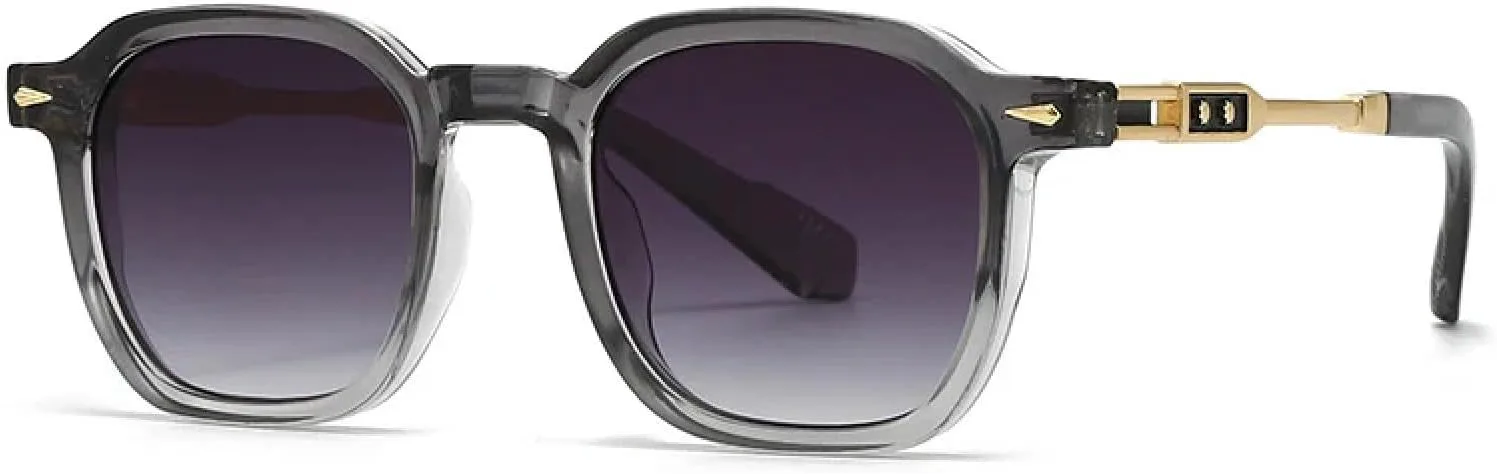 Мужские солнцезащитные очки с заклепками, женские сине-зеленые солнцезащитные очки с градиентной защитой от УФ-излучения UV400 DSVIGF, Grey Grey Gradient
Мужские солнцезащитные очки с заклепками, женские сине-зеленые солнцезащитные очки с градиентной защитой от УФ-излучения UV400 DSVIGF, Grey Grey Gradient