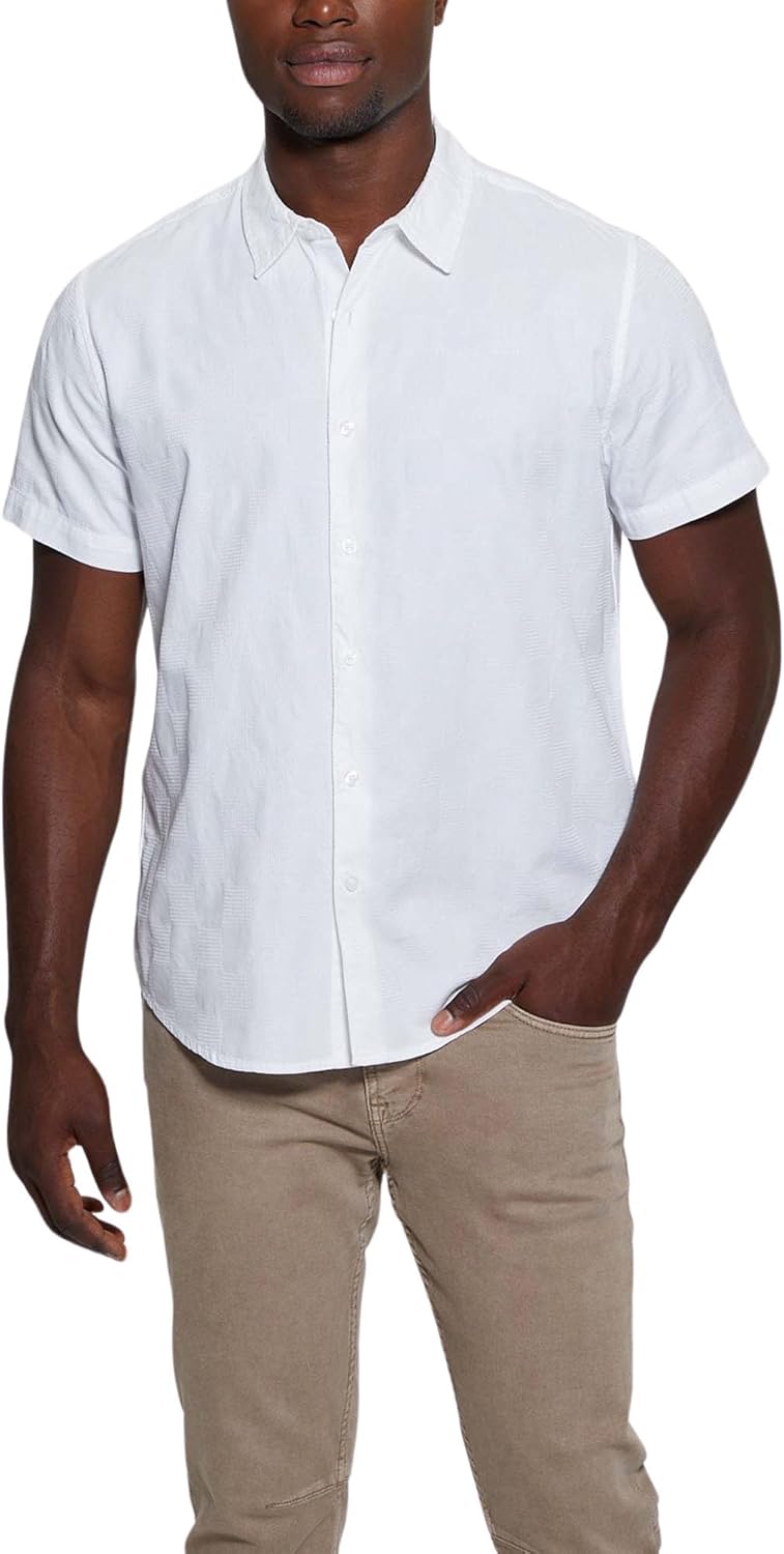 Мужская рубашка GUESS с коротким рукавом Parker Dobby, Pure White
Мужская рубашка GUESS с коротким рукавом Parker Dobby, Pure White