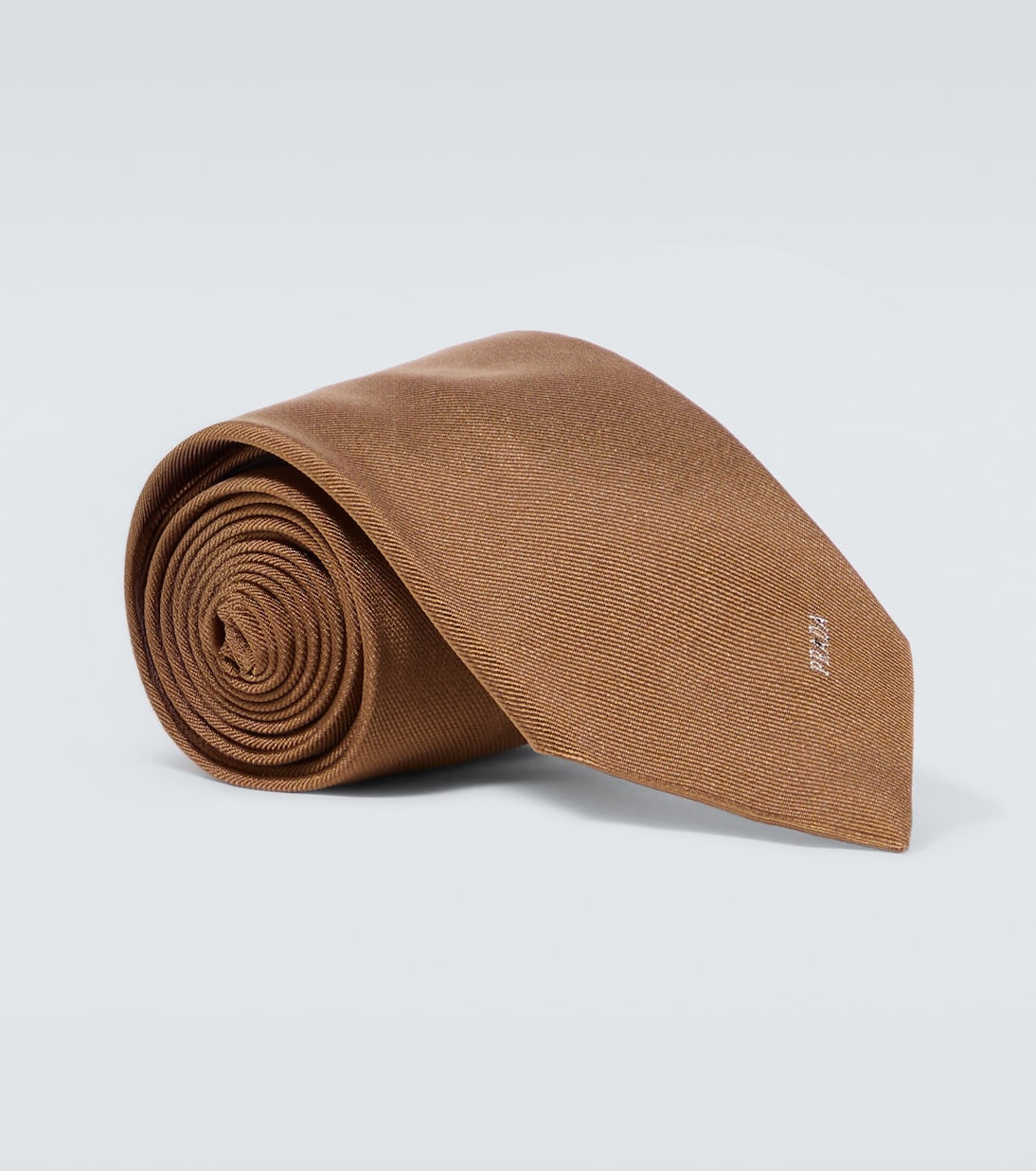 Шелковый галстук с логотипом Prada, Caramello
Шелковый галстук с логотипом Prada, Caramello