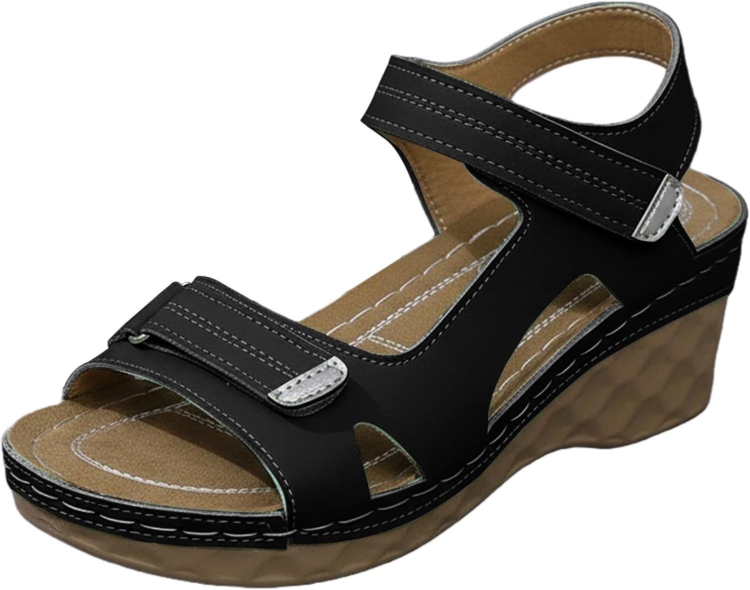 Женские удобные ортопедические сандалии с поддержкой свода стопы, сандалии для ходьбы, открытый носок, на платформе, для лечения подошвенного фасциита, летние повседневные туфли, модные нескользящие Toumov, черный
Женские удобные ортопедические сандалии с поддержкой свода стопы, сандалии для ходьбы, открытый носок, на платформе, для лечения подошвенного фасциита, летние повседневные туфли, модные нескользящие Toumov, черный