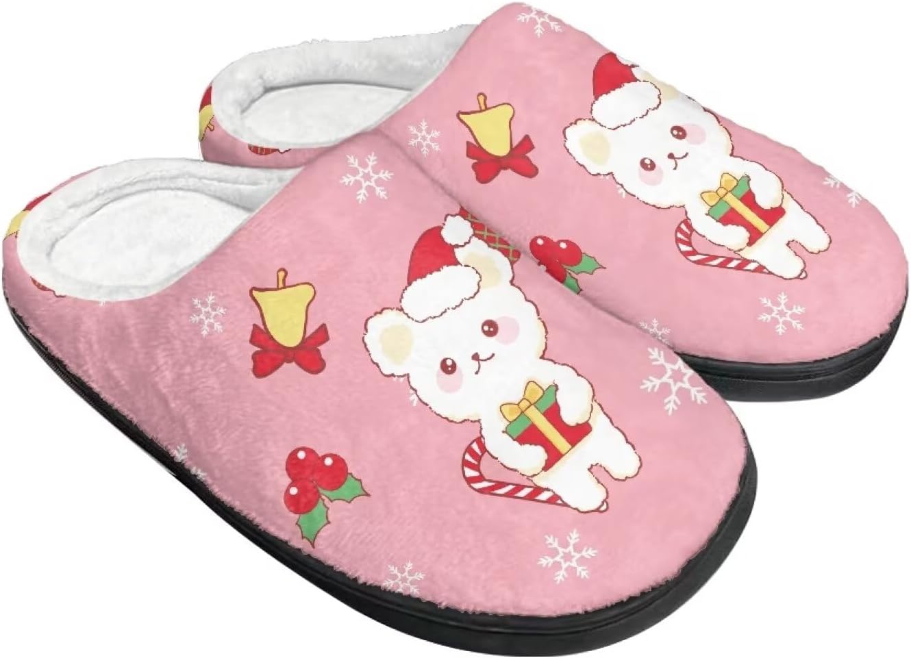 Женские тапочки против скольжения, мужские домашние тапочки на Рождество, теплые и мягкие домашние тапочки для зимы и осени Baxinh, розовый
Женские тапочки против скольжения, мужские домашние тапочки на Рождество, теплые и мягкие домашние тапочки для зимы и осени Baxinh, розовый