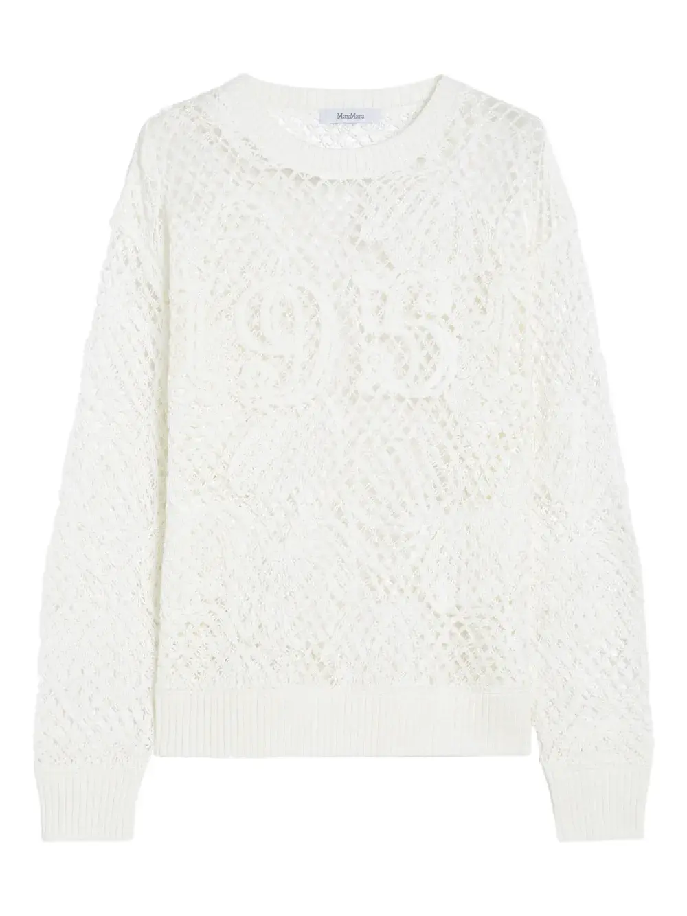 Вязаный крючком свитер Farea MAX MARA, белый
Вязаный крючком свитер Farea MAX MARA, белый