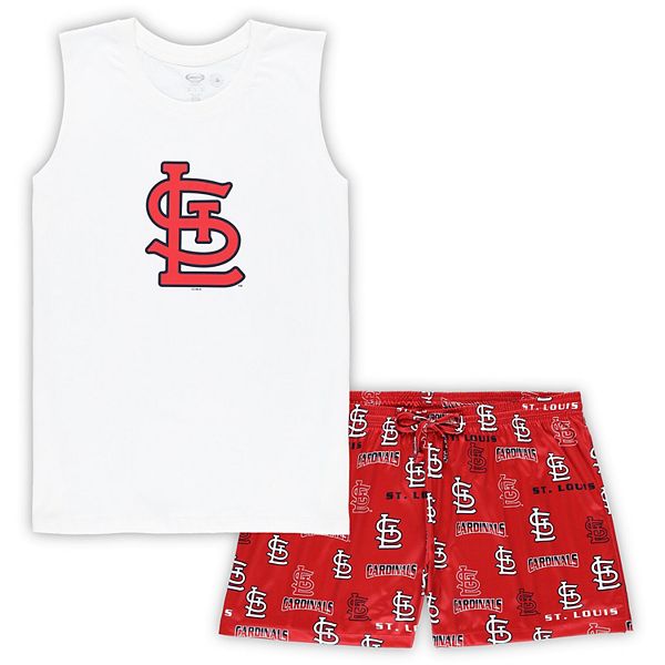 Женский комплект для сна: майка и шорты St Louis Cardinals plus size бело-красные Unbranded
Женский комплект для сна: майка и шорты St Louis Cardinals plus size бело-красные Unbranded