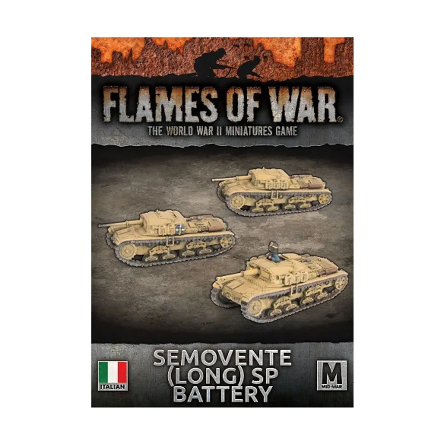 Semovente (длинный) SP Аккумулятор, Flames of War - WWII - Italian - Tanks (4th Edition)
Semovente (длинный) SP Аккумулятор, Flames of War - WWII - Italian - Tanks (4th Edition)