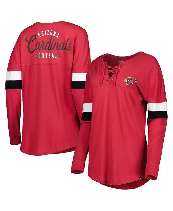 Женская футболка Cardinal Arizona Cardinals Athletic Varsity со шнуровкой и длинными рукавами New Era
Женская футболка Cardinal Arizona Cardinals Athletic Varsity со шнуровкой и длинными рукавами New Era