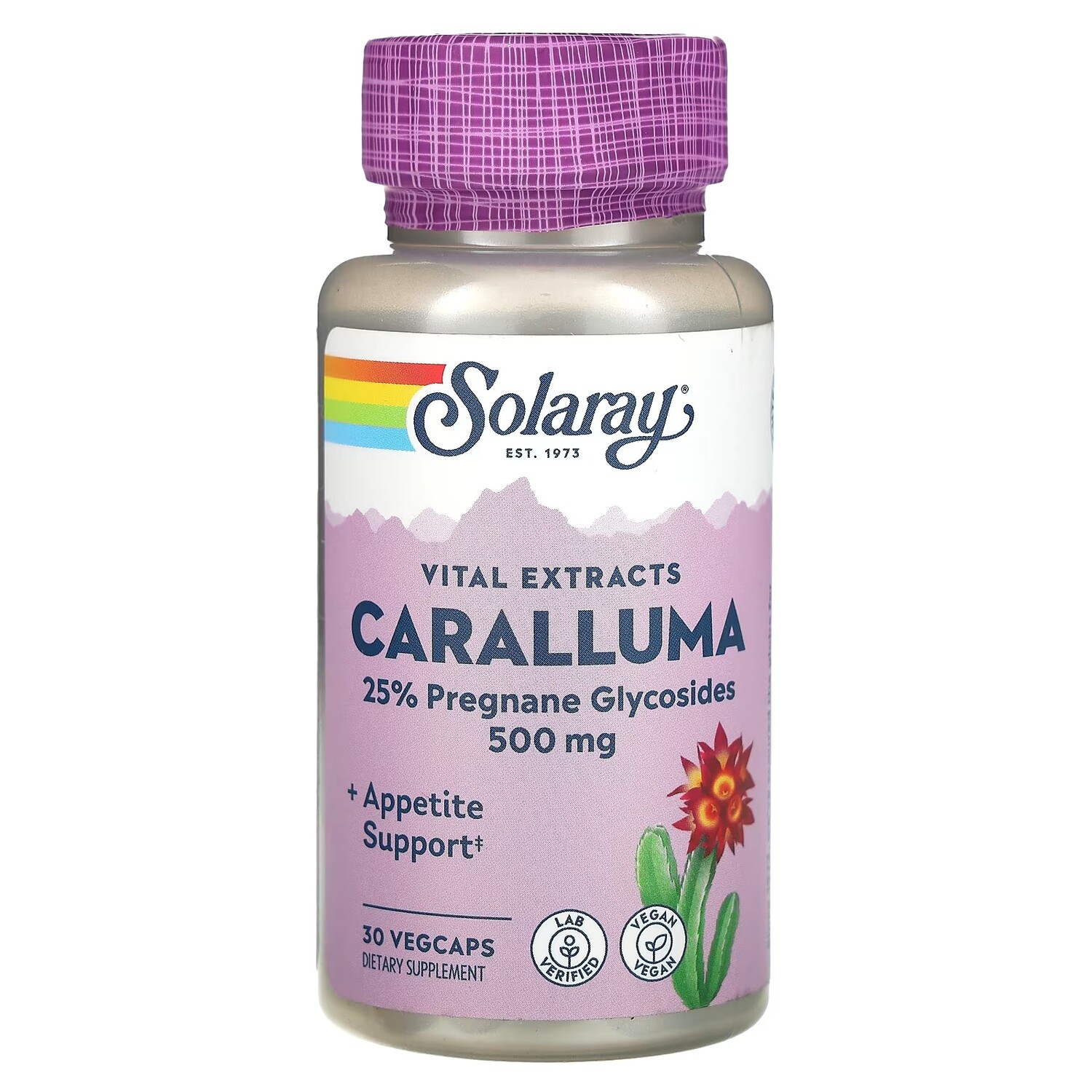 Solaray Vital Extracts Caralluma 500 мг 30 растительных капсул 
Solaray Vital Extracts Caralluma 500 мг 30 растительных капсул