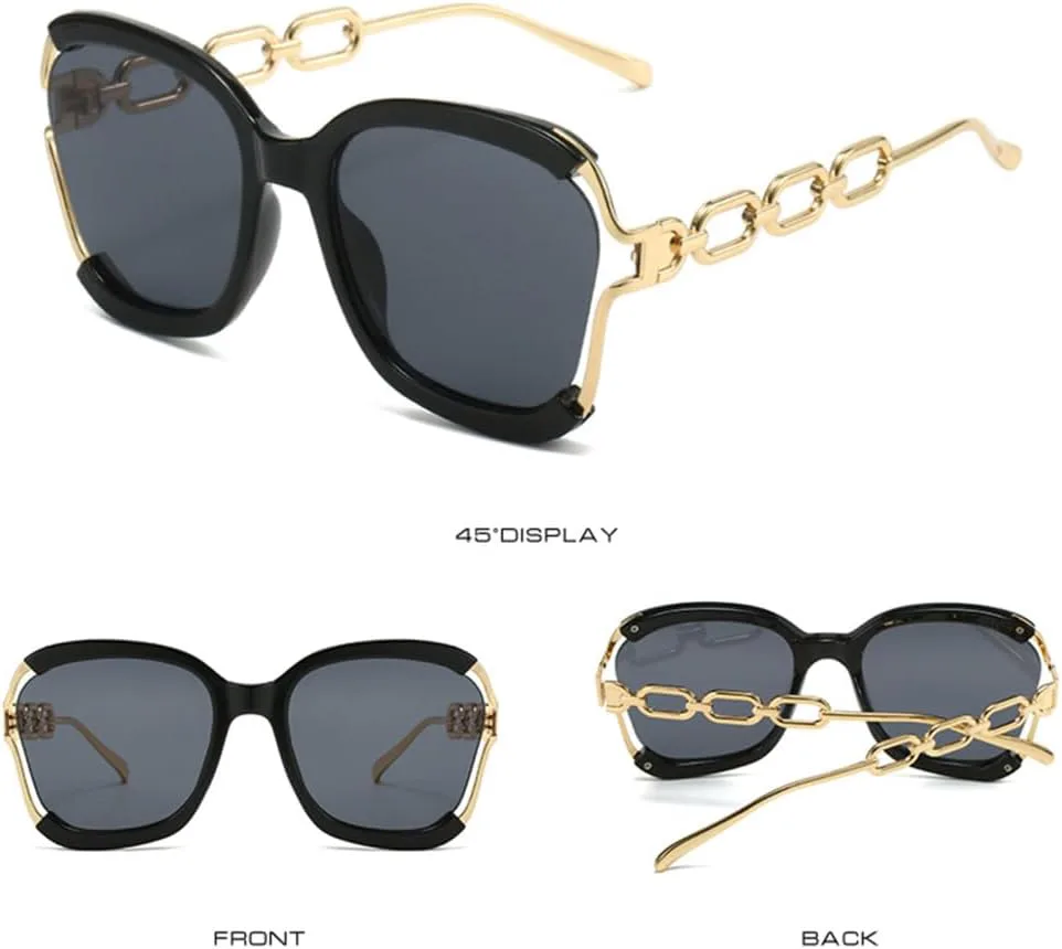 Полуободковые солнцезащитные очки для женщин, большие солнцезащитные очки с цепочкой из сплава, женские и девичьи, защита от ультрафиолета UV400 LANGSER, C2
Полуободковые солнцезащитные очки для женщин, большие солнцезащитные очки с цепочкой из сплава, женские и девичьи, защита от ультрафиолета UV400 LANGSER, C2