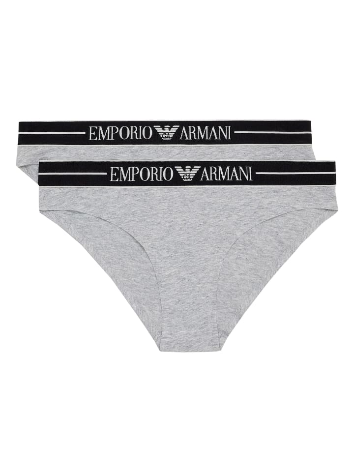 Emporio Armani Комплект из 2 трусов серого цвета
Emporio Armani Комплект из 2 трусов серого цвета