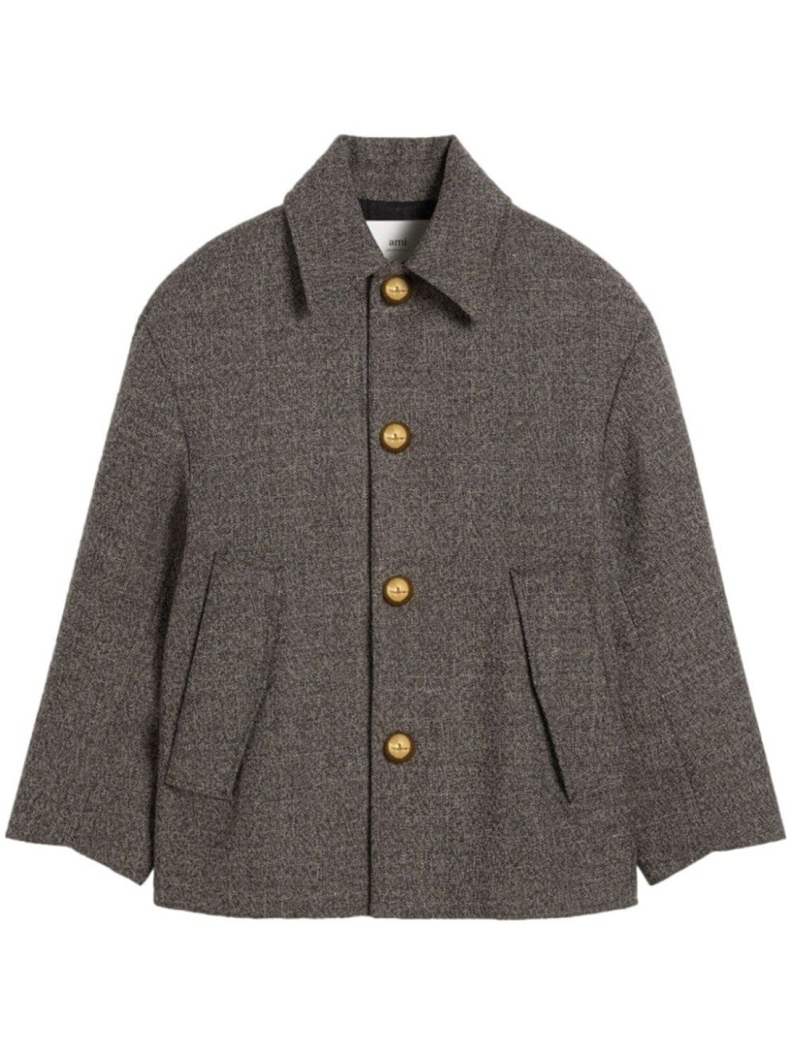 AMI Paris пальто с поясом, коричневый
AMI Paris пальто с поясом, коричневый