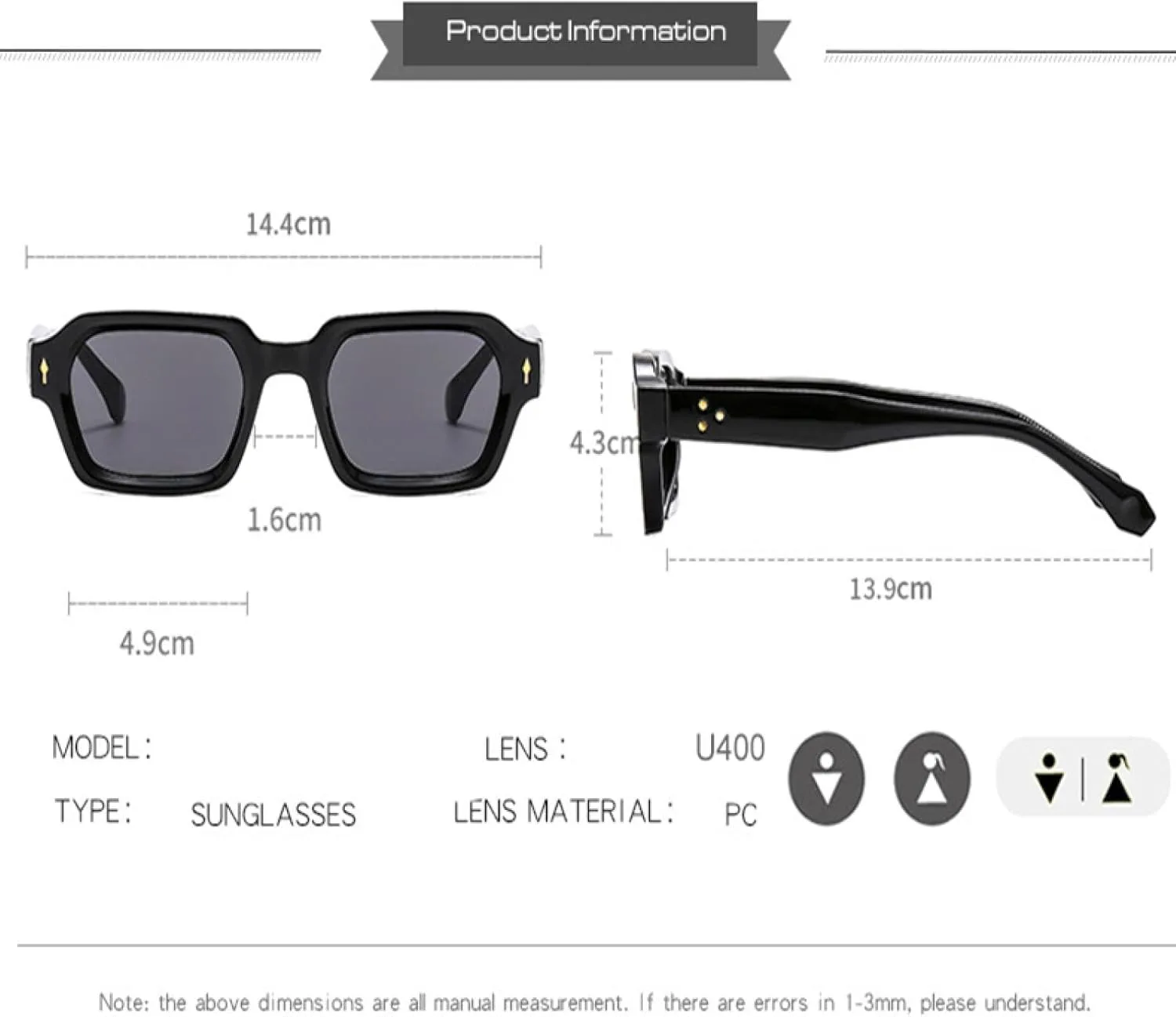 Небольшие панк-солнцезащитные очки для мужчин и женщин, популярный модный градиентный ретро-стиль, защита от УФ-излучения UV400 TVTBBVV, Clear-lightbrown
Небольшие панк-солнцезащитные очки для мужчин и женщин, популярный модный градиентный ретро-стиль, защита от УФ-излучения UV400 TVTBBVV, Clear-lightbrown