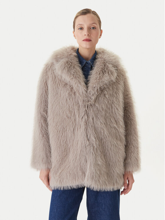 Меховое пальто regular fit RI1NT055 Kaos, серый
Меховое пальто regular fit RI1NT055 Kaos, серый