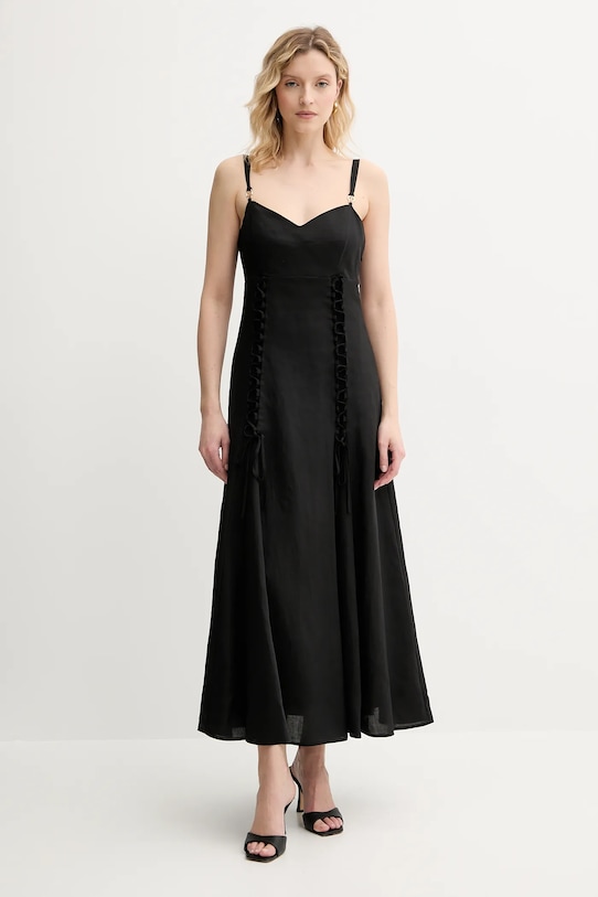 Платье с добавлением льна Twinset, черный
Платье с добавлением льна Twinset, черный