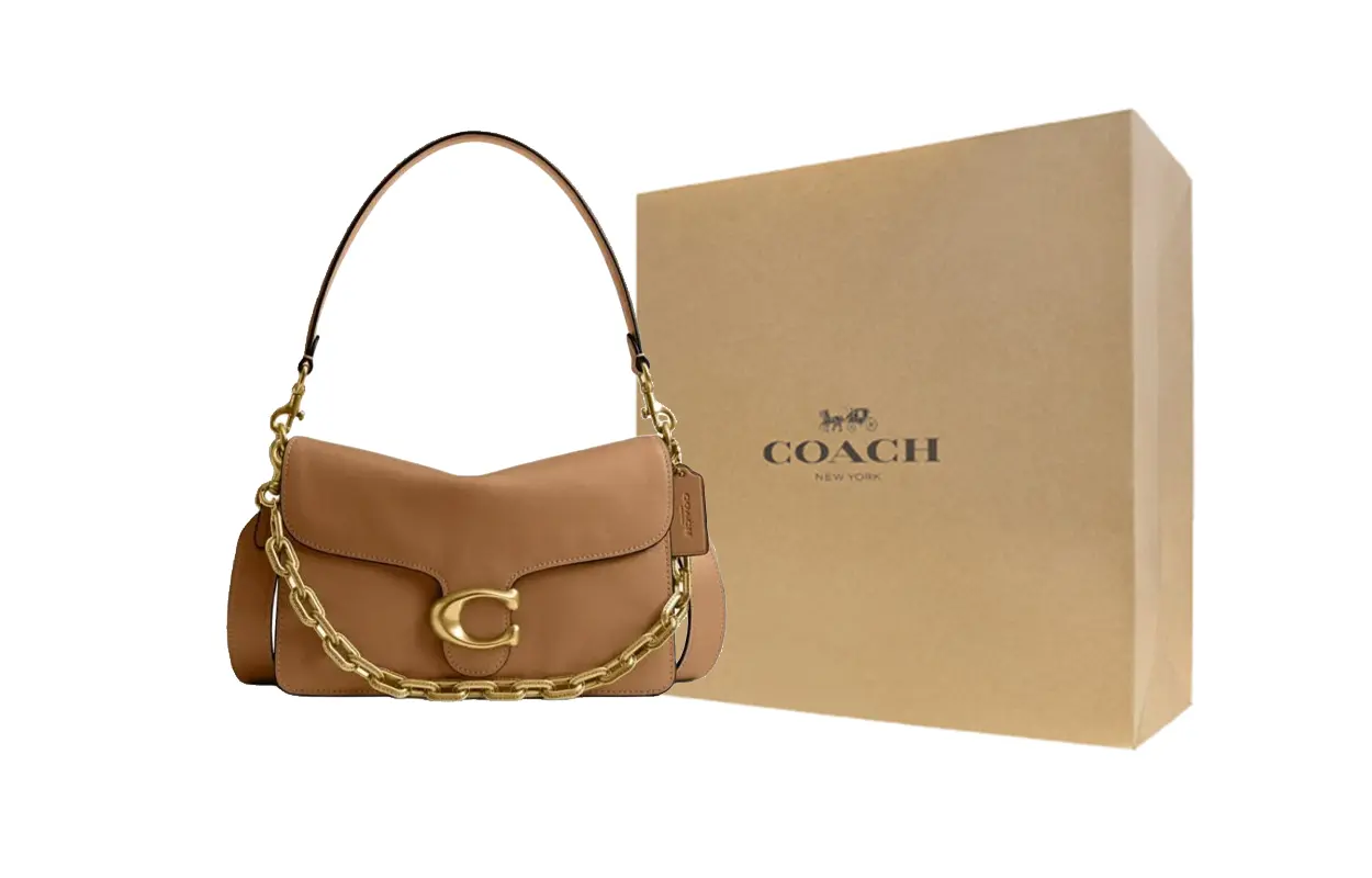 COACH Сумка через плечо Tabby Cow Leather Medium для женщин Mel Brown
COACH Сумка через плечо Tabby Cow Leather Medium для женщин Mel Brown