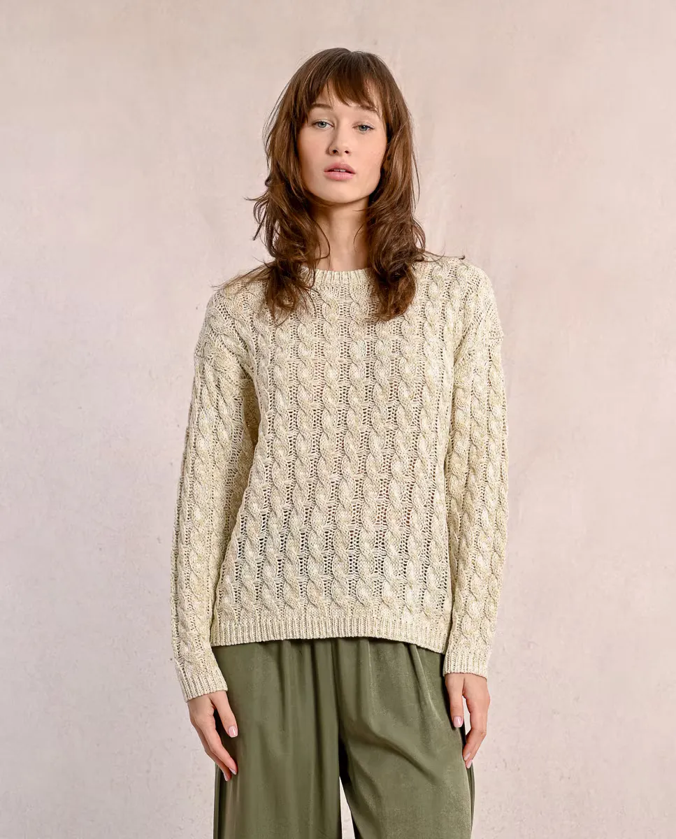 Женский свитер с длинными рукавами из смесового трикотажа Molly Bracken, цвет Crudo
Женский свитер с длинными рукавами из смесового трикотажа Molly Bracken, цвет Crudo