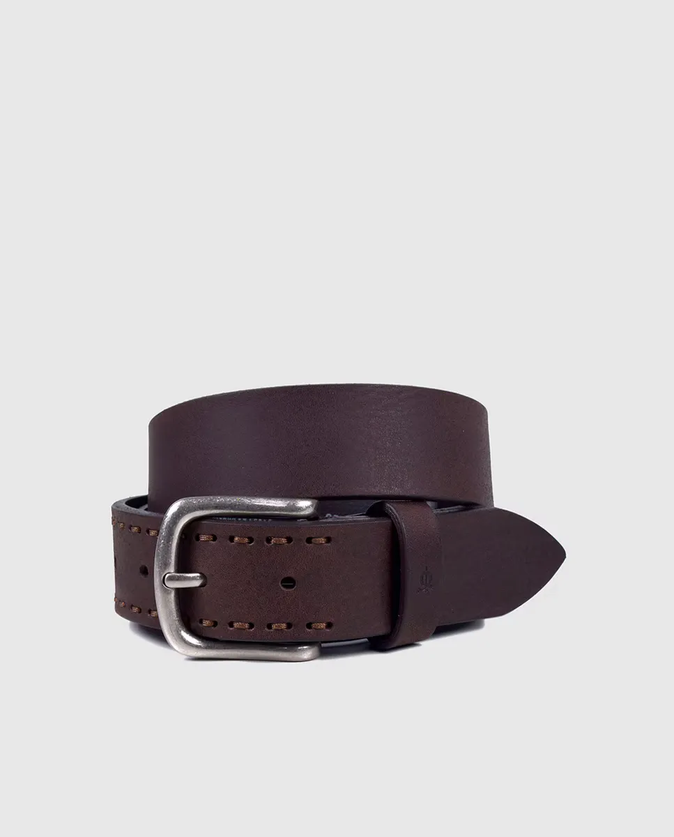 Кожаный ремень El Horse с прошитыми деталями на конце El Caballo, коричневый
Кожаный ремень El Horse с прошитыми деталями на конце El Caballo, коричневый