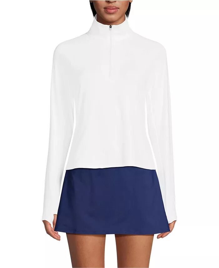 Женская куртка-рубашка с короткими рукавами и воротником-стойкой, защита от солнца UPF 50 Lands' End, белый
Женская куртка-рубашка с короткими рукавами и воротником-стойкой, защита от солнца UPF 50 Lands' End, белый