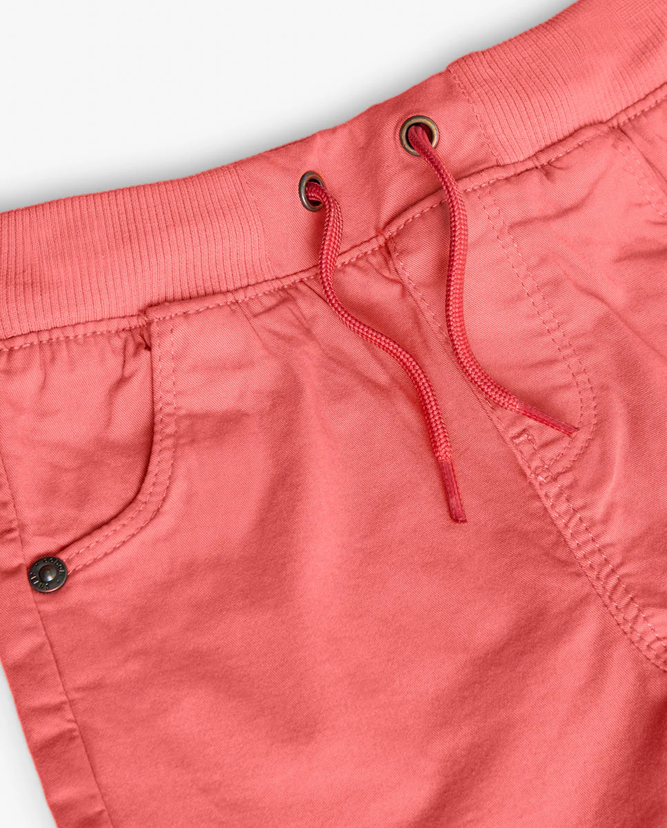 Бермуды для мальчика из гладкого хлопка с регулируемым шнурком Boboli, красный 
Бермуды для мальчика из гладкого хлопка с регулируемым шнурком Boboli, красный