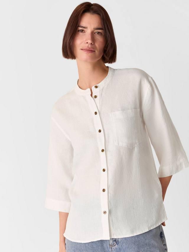 Рубашка из чистого льна с воротником гранд Whistles, White
Рубашка из чистого льна с воротником гранд Whistles, White