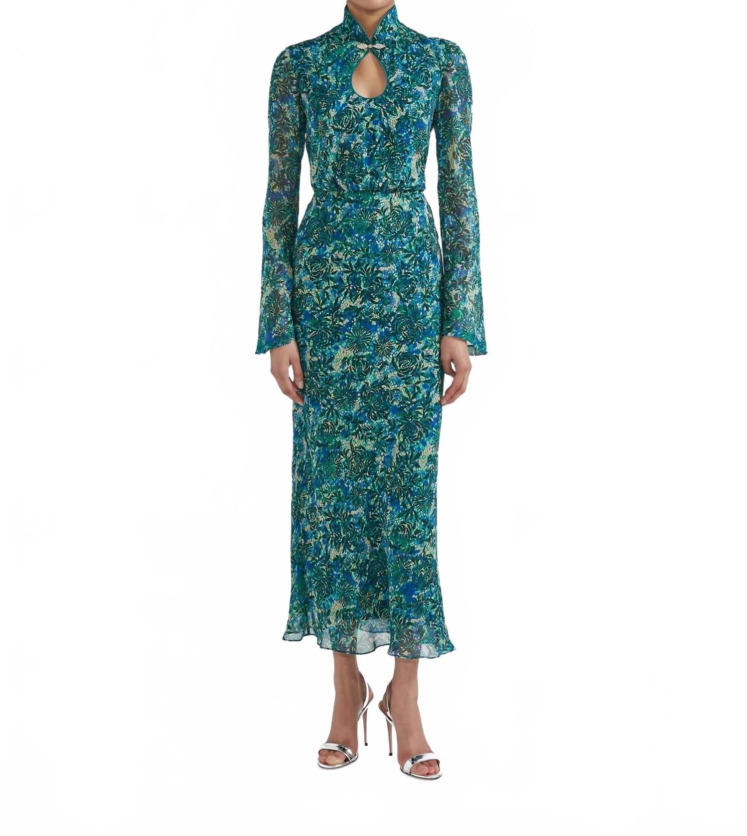 Платье Domino-B с принтом "питон" Saloni, Python Flower
Платье Domino-B с принтом "питон" Saloni, Python Flower