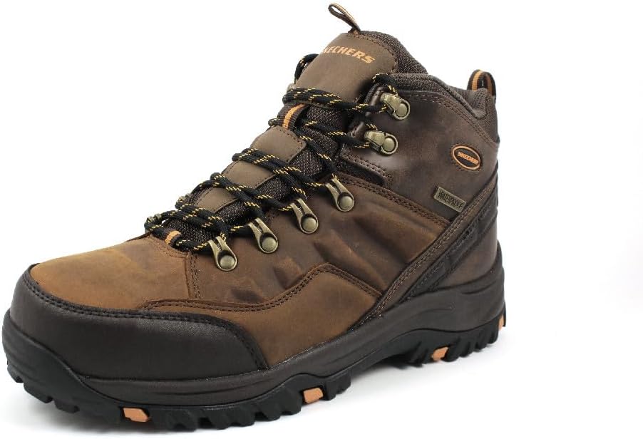 Мужские водонепроницаемые ботинки Skechers Relment Pelmo Chukka, коричневый
Мужские водонепроницаемые ботинки Skechers Relment Pelmo Chukka, коричневый