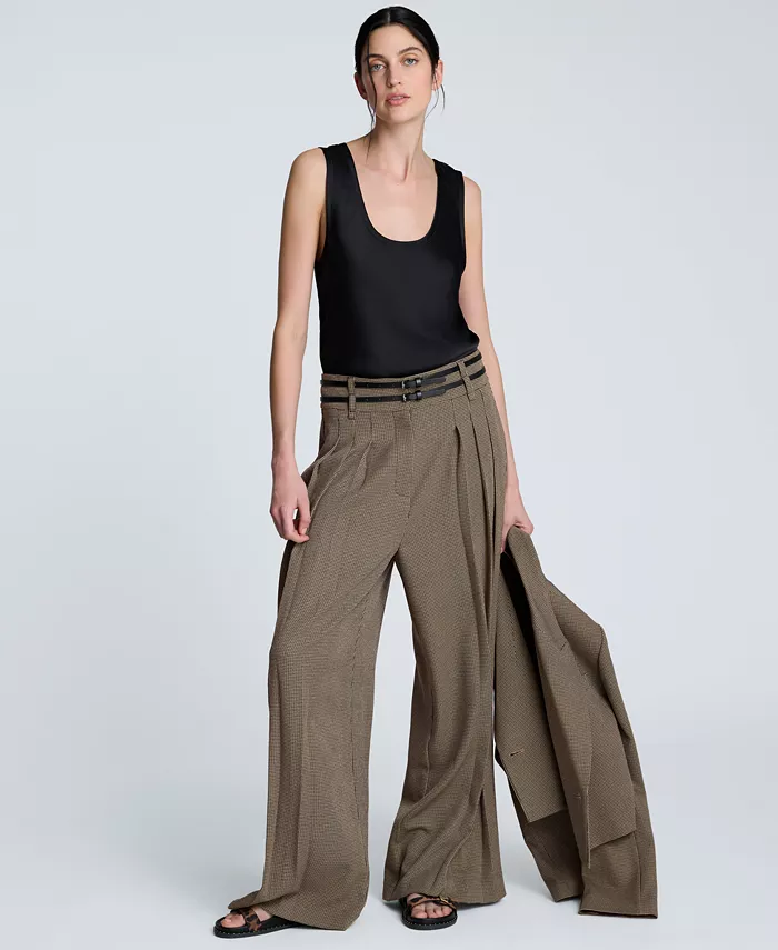 Женский атласный топ без рукавов с круглым вырезом Kenneth Cole, черный
Женский атласный топ без рукавов с круглым вырезом Kenneth Cole, черный