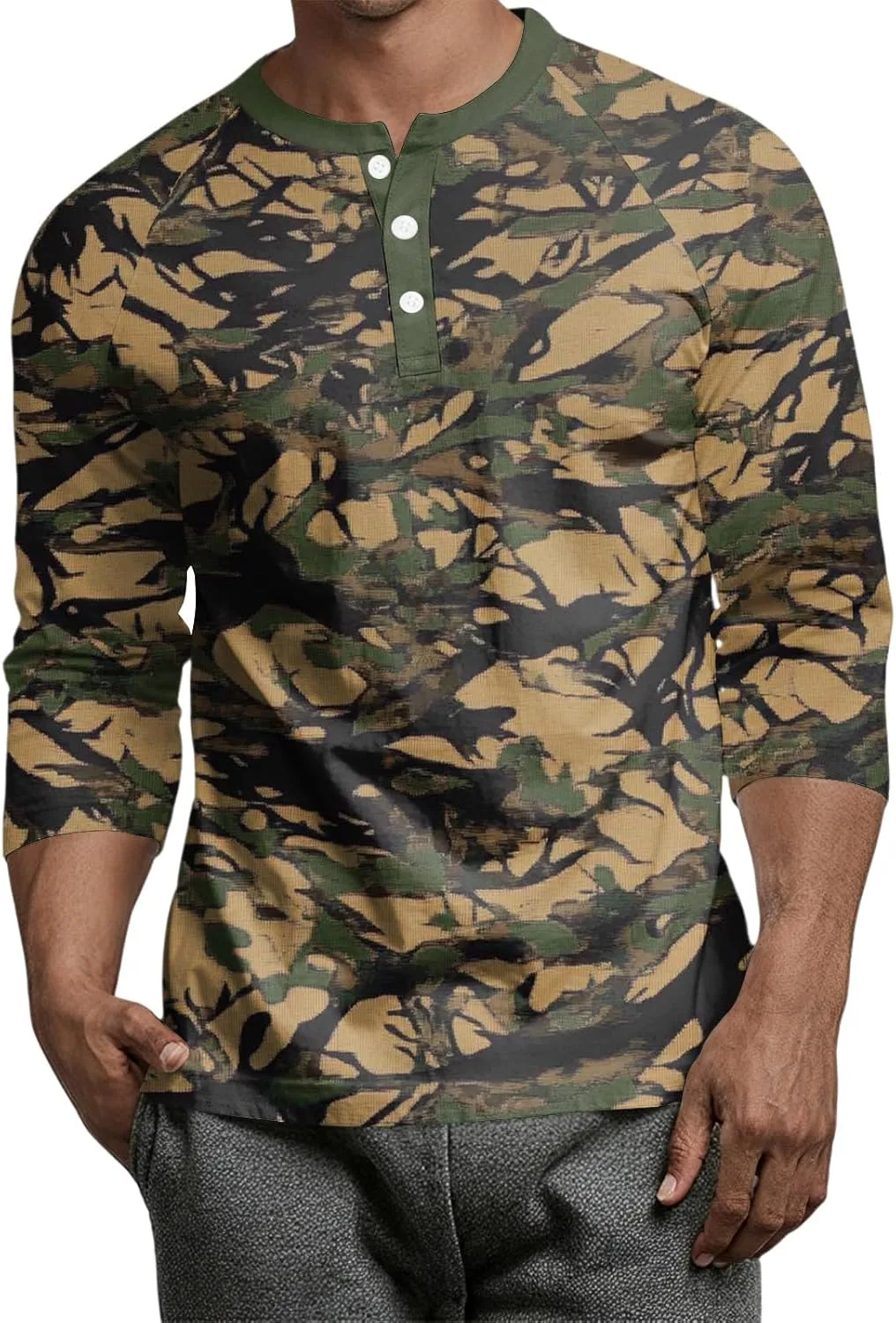 WENKOMG1 мужская футболка с камуфляжным принтом, 3/4 рукава, влагоотводящая
WENKOMG1 мужская футболка с камуфляжным принтом, 3/4 рукава, влагоотводящая