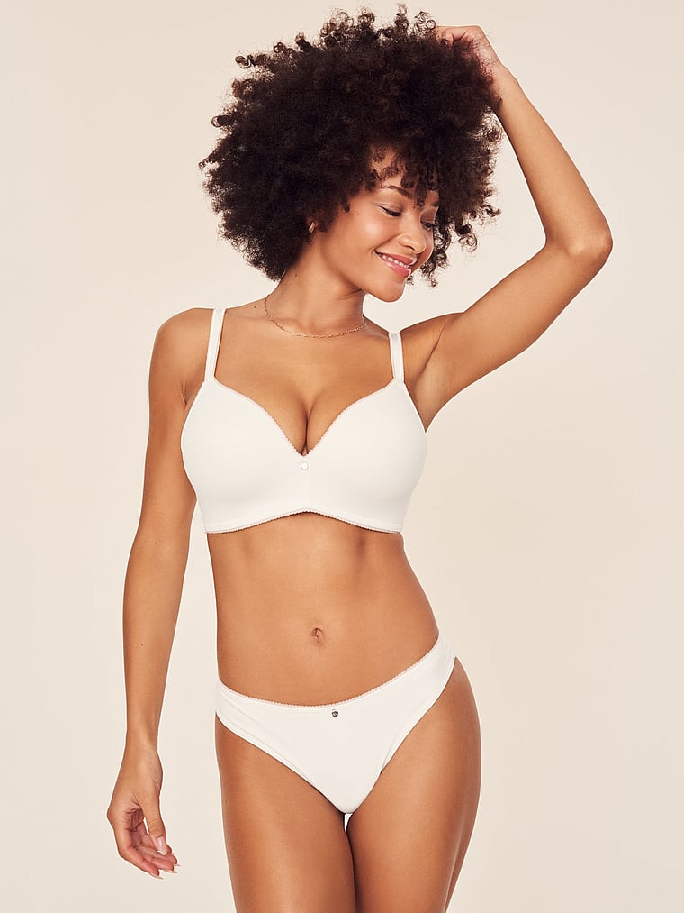 Деми бюстгальтер Жанетт Adore Me, белый 
Деми бюстгальтер Жанетт Adore Me, белый