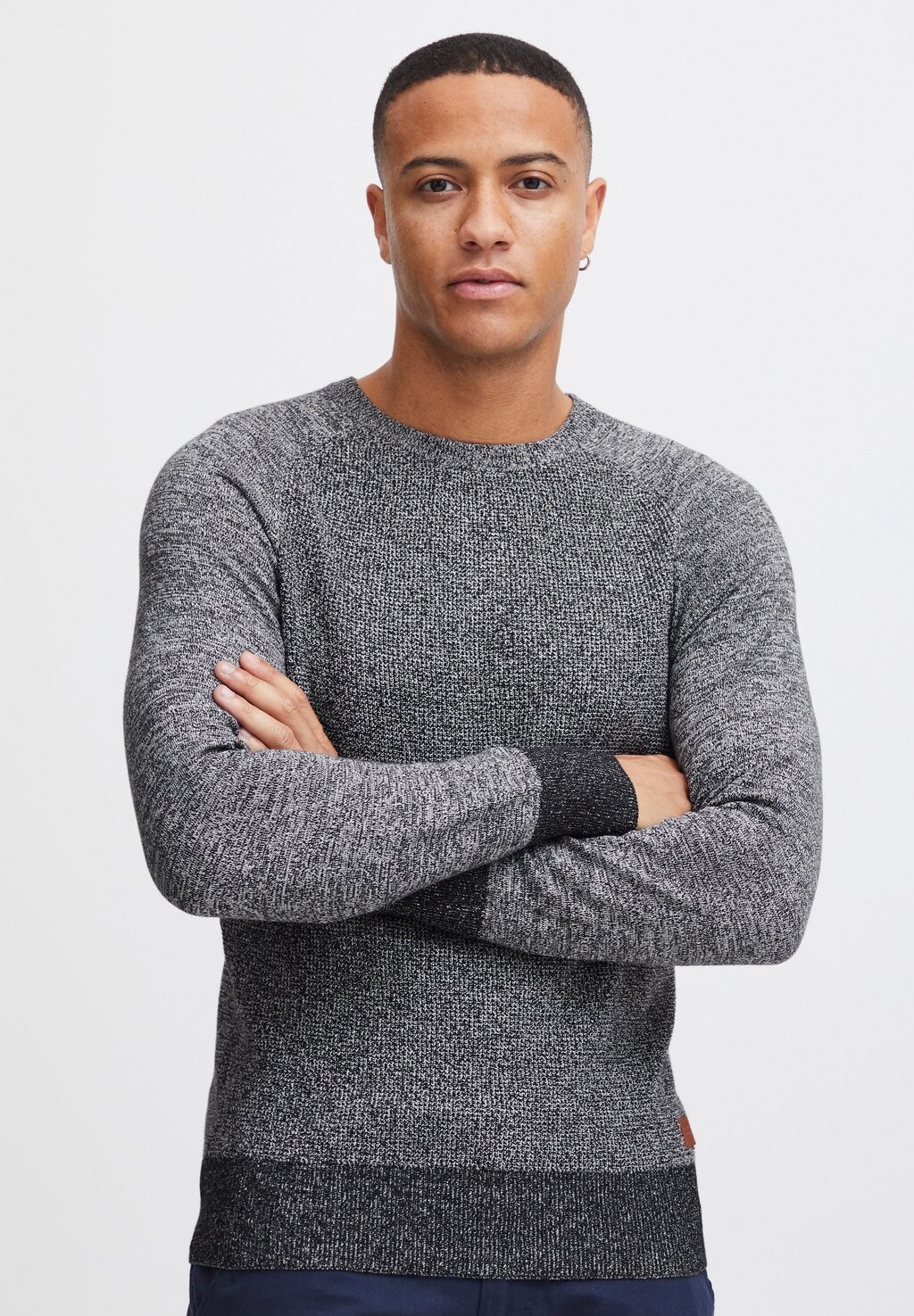 Вязаный свитер RUNDHALS GANDOLF Blend, цвет mottled dark grey 
Вязаный свитер RUNDHALS GANDOLF Blend, цвет mottled dark grey