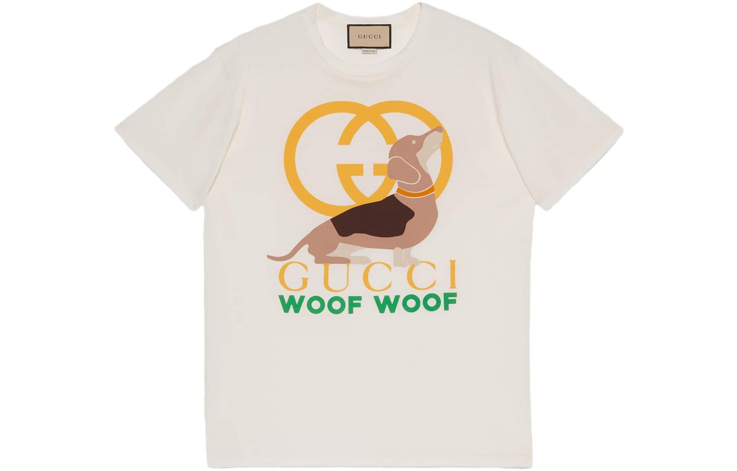 Футболка женская Gucci с принтом таксы, бежевый
Футболка женская Gucci с принтом таксы, бежевый