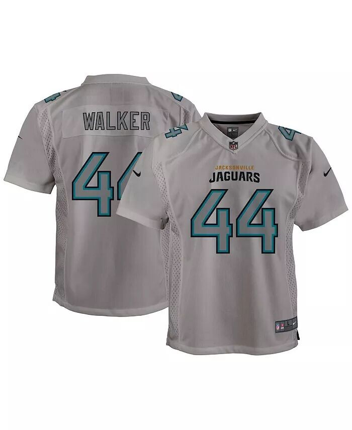 Джерси для больших мальчиков и девочек Travon Walker Grey Jacksonville Jaguars Атмосфера игры Nike, серый 
Джерси для больших мальчиков и девочек Travon Walker Grey Jacksonville Jaguars Атмосфера игры Nike, серый