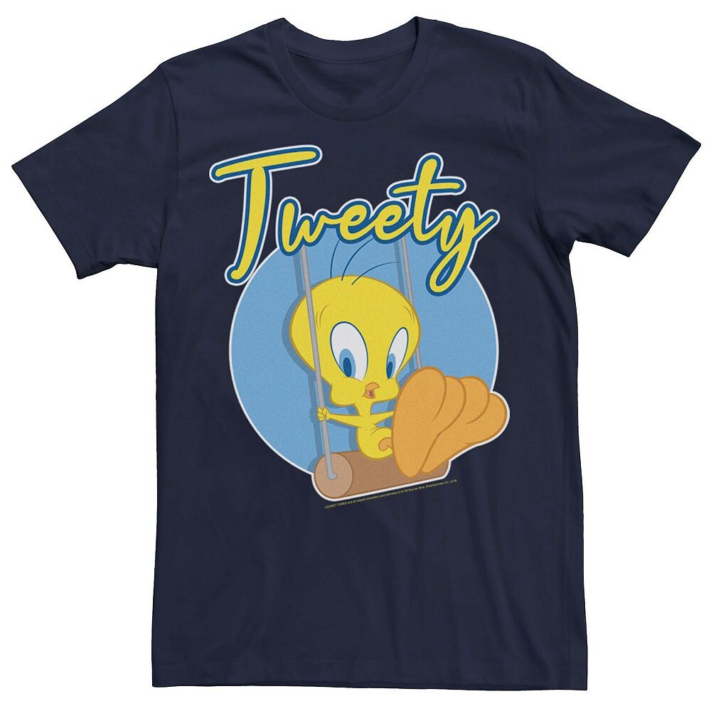 Мужская футболка Looney Tunes Tweety Swing с портретом Licensed Character, темно-синий
Мужская футболка Looney Tunes Tweety Swing с портретом Licensed Character, темно-синий
