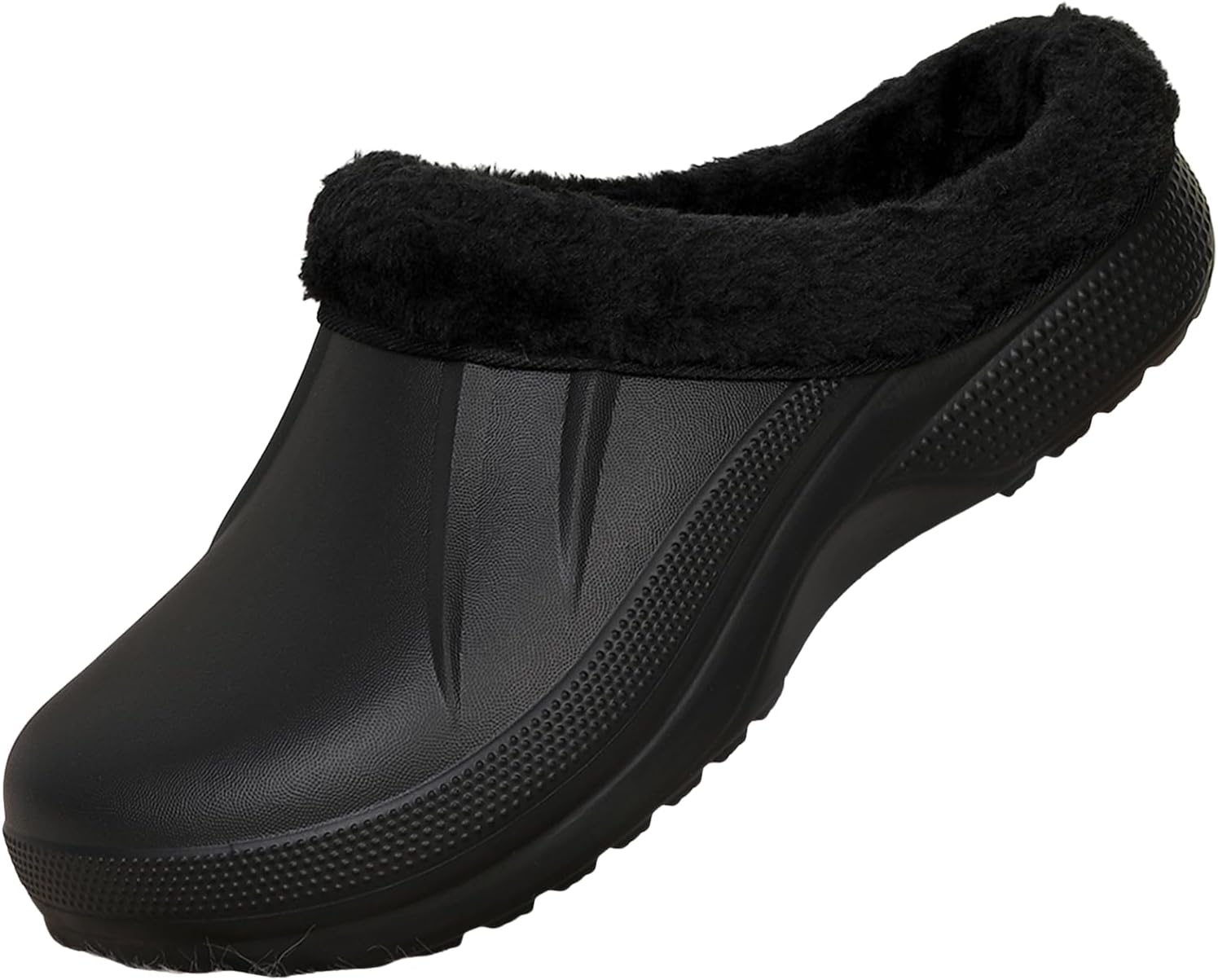 MEIAGDT Женские и мужские сабо с меховой подкладкой, теплые пушистые тапочки на пуантах, зимние водонепроницаемые тапочки для дома и улицы, легкие сабо для прогулок с собакой и работы в саду, черный
MEIAGDT Женские и мужские сабо с меховой подкладкой, теплые пушистые тапочки на пуантах, зимние водонепроницаемые тапочки для дома и улицы, легкие сабо для прогулок с собакой и работы в саду, черный