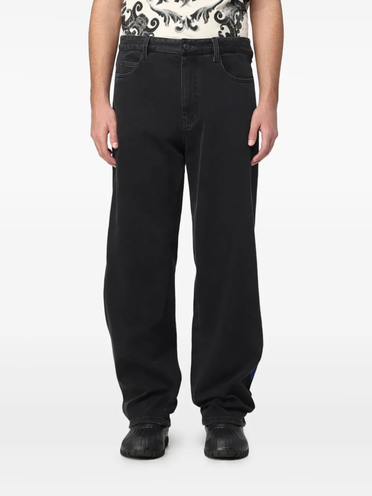 Джинсы с широкими штанинами Koché, черный 
Джинсы с широкими штанинами Koché, черный