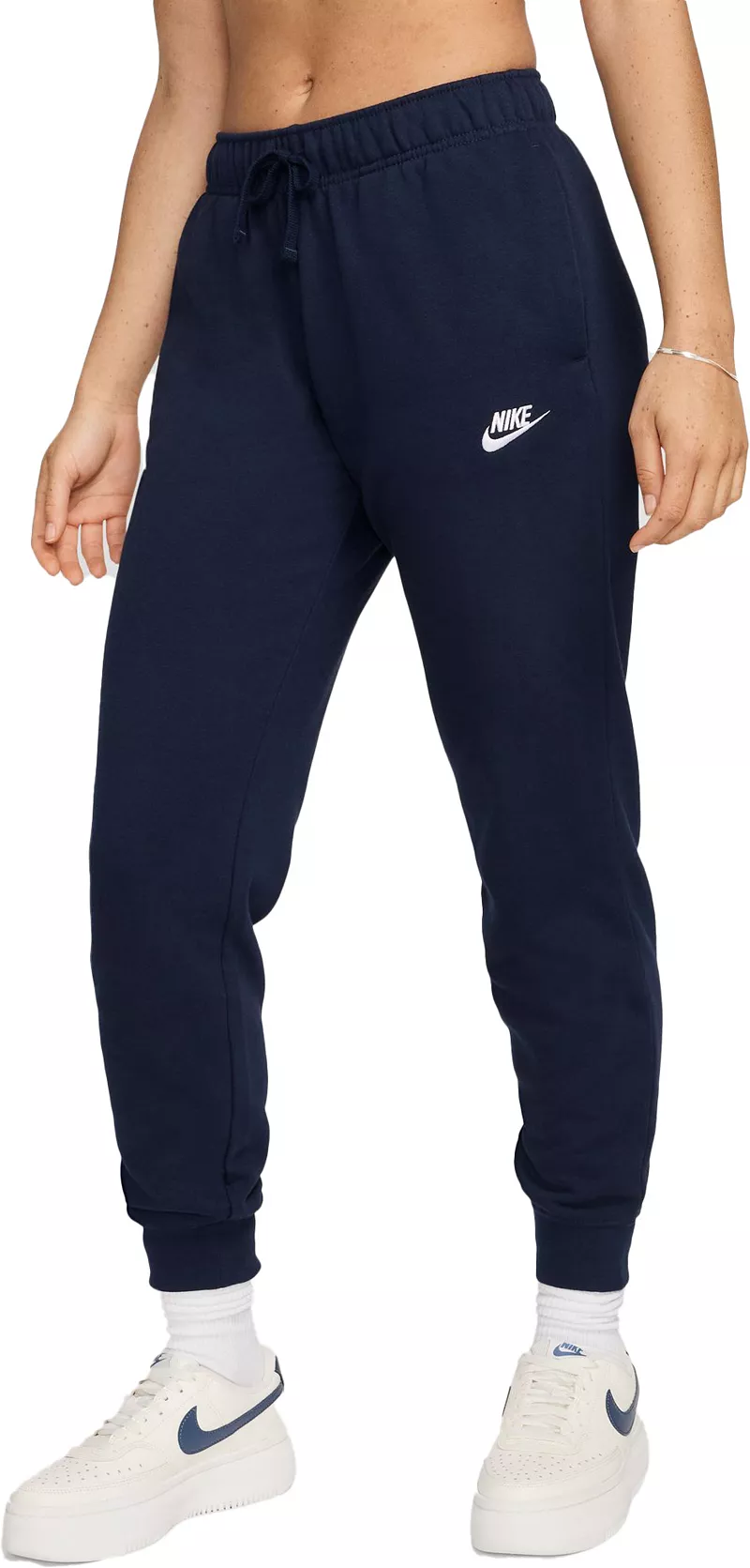 Женские джоггеры Nike Sportswear Club из флиса со средней посадкой, цвет Obsidian
Женские джоггеры Nike Sportswear Club из флиса со средней посадкой, цвет Obsidian