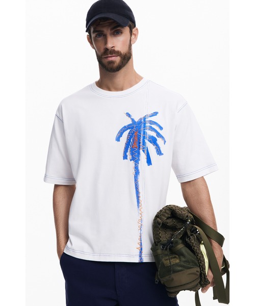 Футболка с коротким рукавом Desigual, белая
Футболка с коротким рукавом Desigual, белая