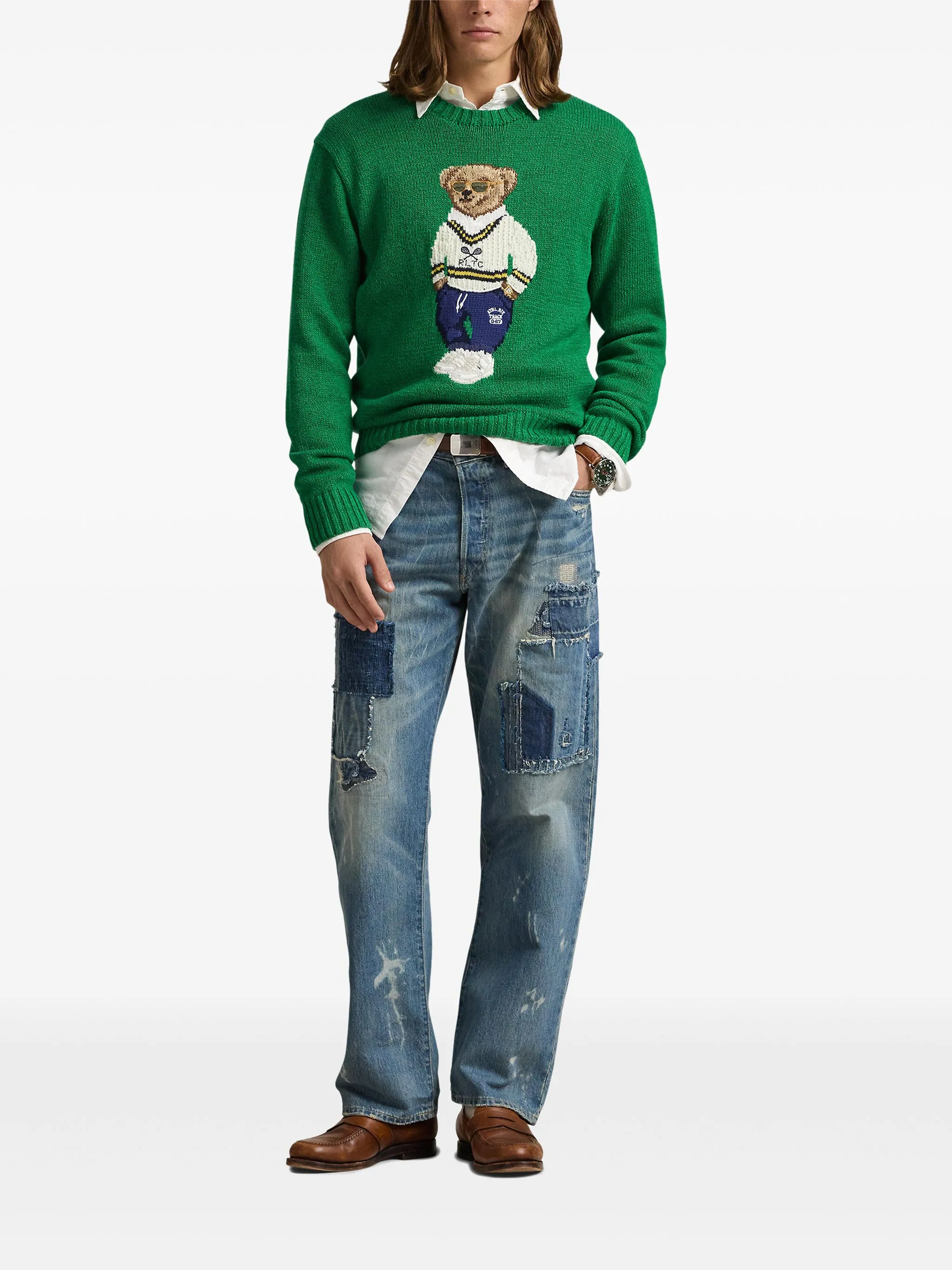 Джемпер вязки интарсия с узором Polo Bear Polo Ralph Lauren, зеленый
Джемпер вязки интарсия с узором Polo Bear Polo Ralph Lauren, зеленый